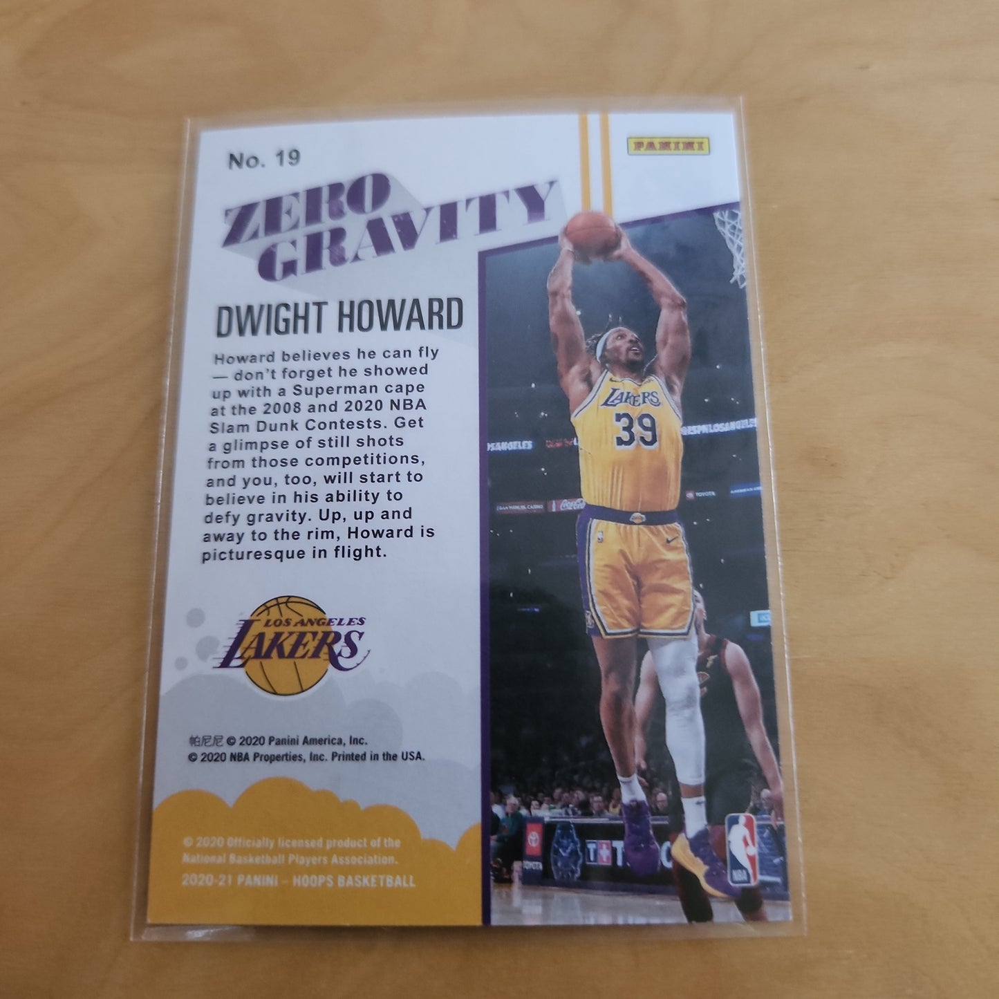 Panini NBA Hoops Zero Gravity Dwight Howard #19