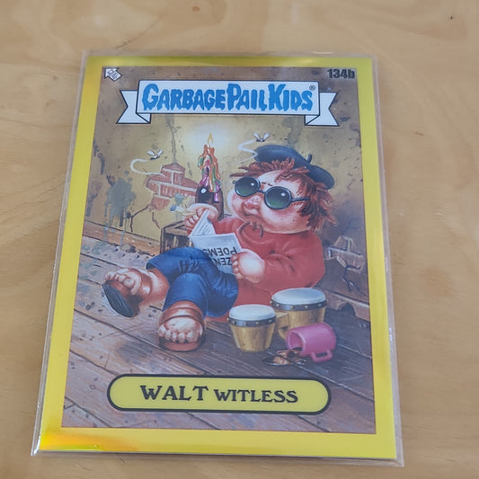 Topps Garbage Pail Kids Yellow Parallel Walt Witless 231/275 #134b