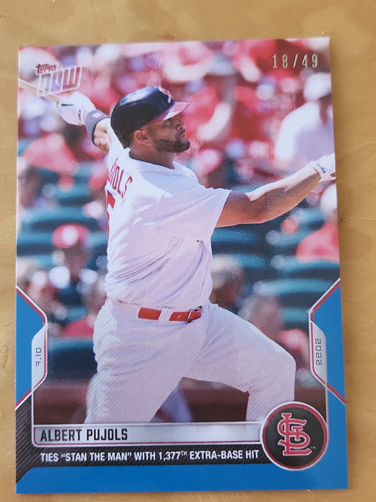 2022 Topps Now Albert Pujols #508 Blue 18/49