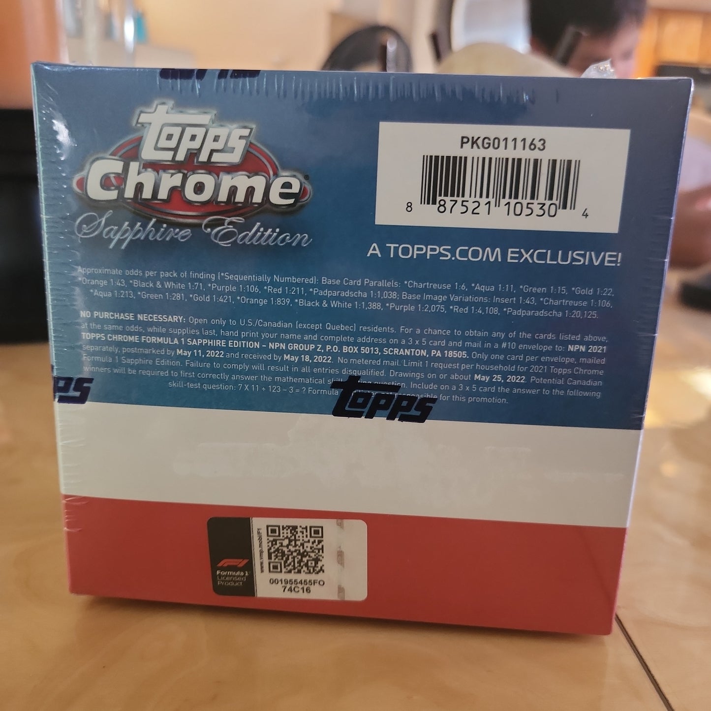 Sealed Box Of Topps Chrome 2021 Sapphire Edition Formula 1