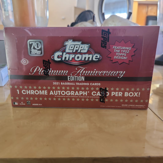 Sealed Box Of Topps Chrome Platinum 70th Anniversary Hobby Box