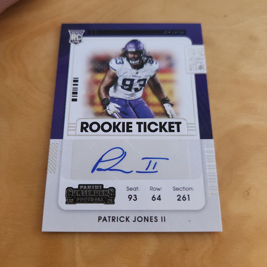 Panini Contenders Rookie Ticket Patrick Jones II #189