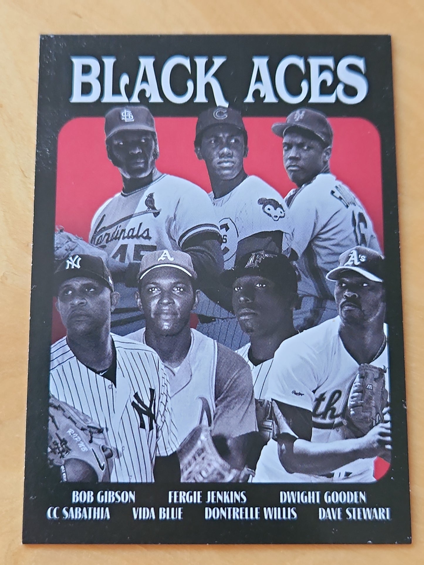 2021 Topps Black Aces Bob Gibson/Fergie Jenkins/Dwight Gooden/CC Sabathia/Vida Blue/Dontrelle Willis/Dave Stewart #MPC-14