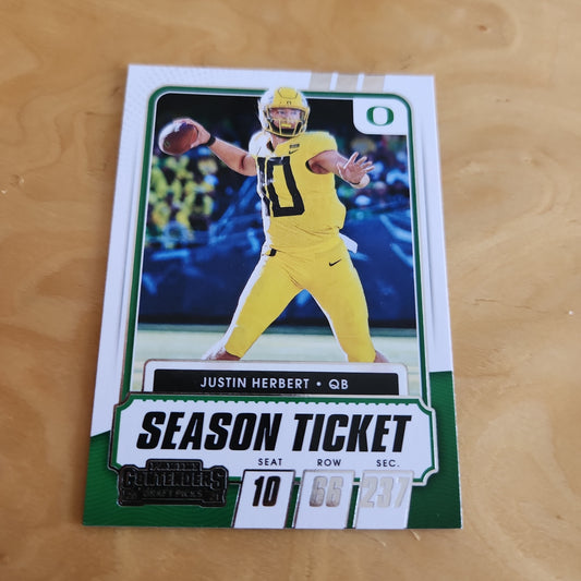 Panini Contenders Season Ticket Justin Herbert #11