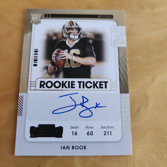 Panini Contenders Rookie Ticket Ian Books RC Auto #137