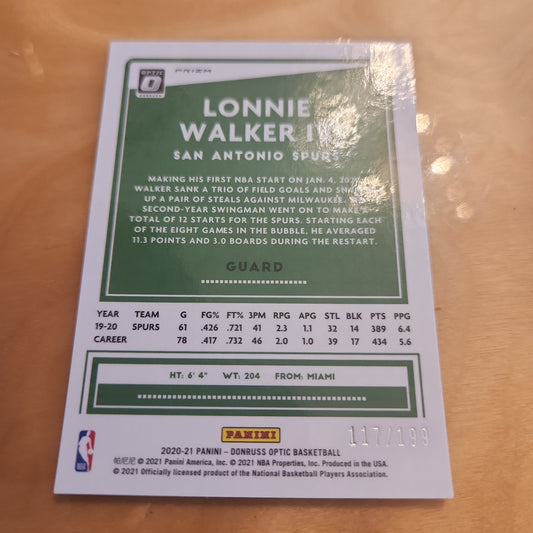 Panini Optic Prizm Orange Parallel 117/199 #83