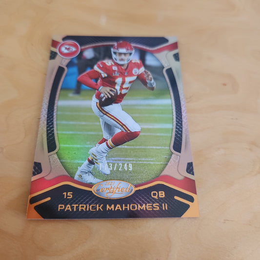 Panini Certified Orange Parallel Patrick Mahomes II 173/249 #43