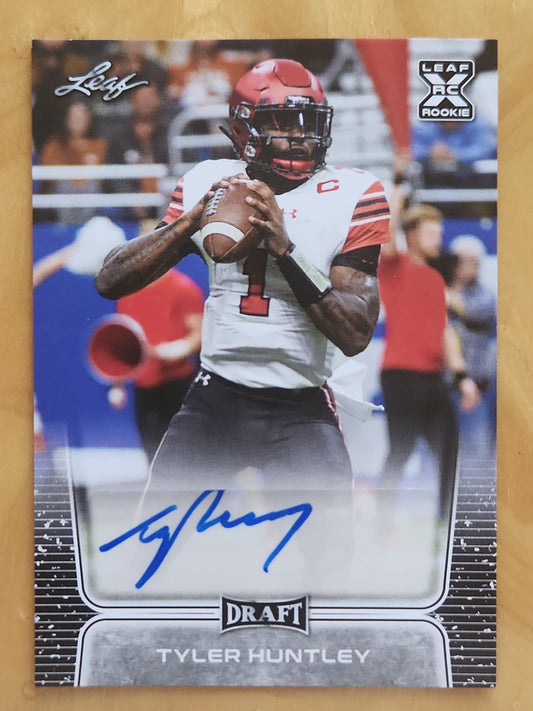 2020 Leaf Draft Tyler Huntley RC Auto #BA-TH2