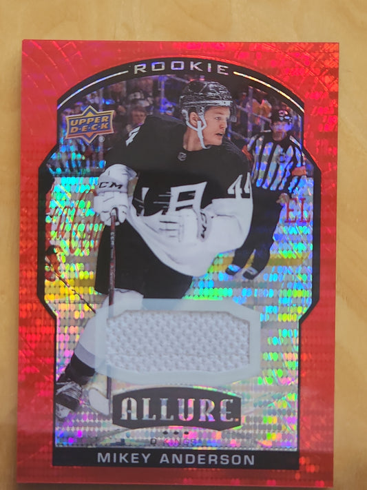 2020-21 Upper Deck Allure Mikey Anderson RC #83 Red Rainbow Jersey