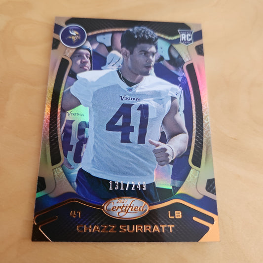 Panini Orange Parallel Chazz Surratt RC 131/249 #168