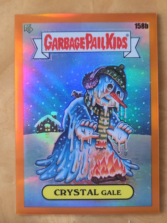 2021 Topps Chrome Garbage Pail Kids Series 4 Crystal Gale #158b Orange 70/75