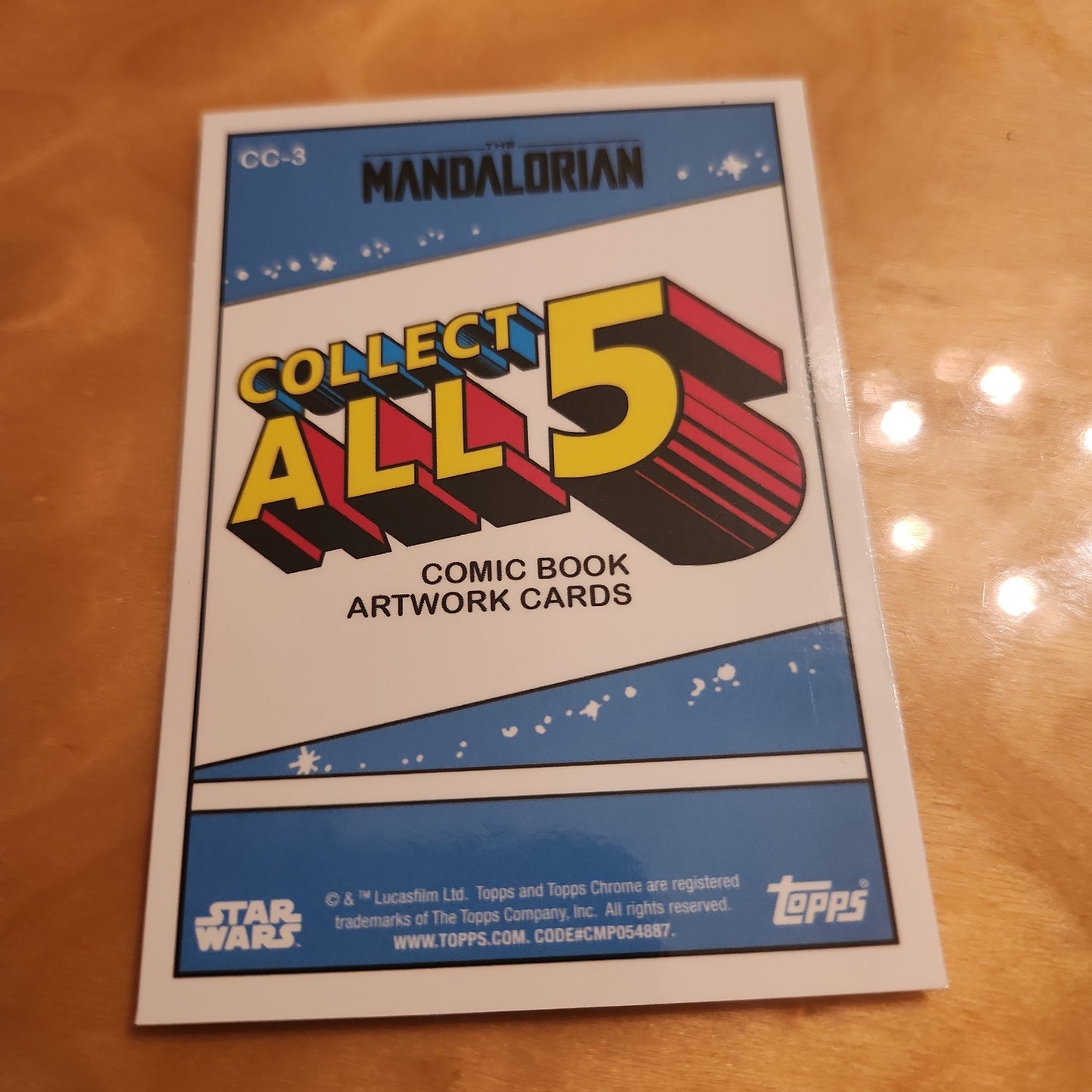 Topps Star Wars Mandalorian 1 of the 5 Art Art Works #CC-3