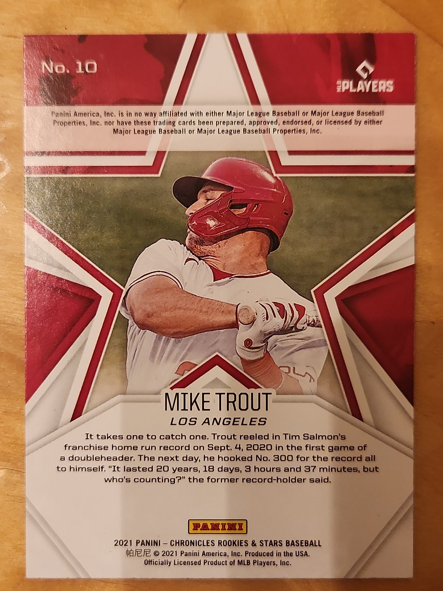 2021 Panini Chronicles Rookies & Stars Mike Trout #10