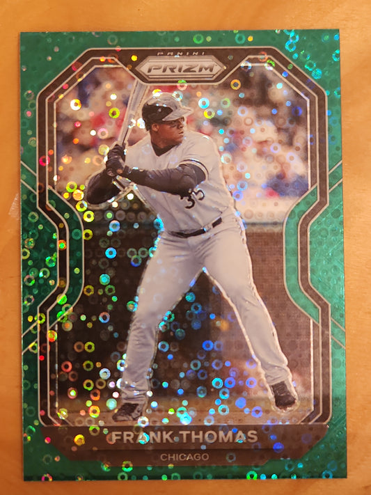 2021 Panini Prizm Frank Thomas #13 Green Donut Circles