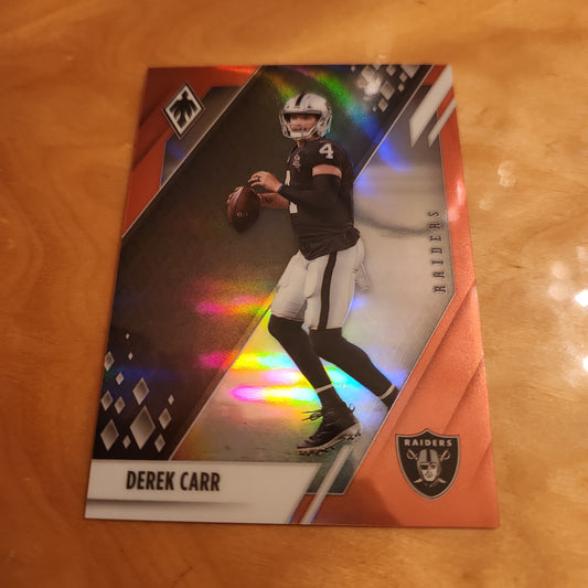 Panini Mosaic Orange Parallel Derek Carr 72/99 #65