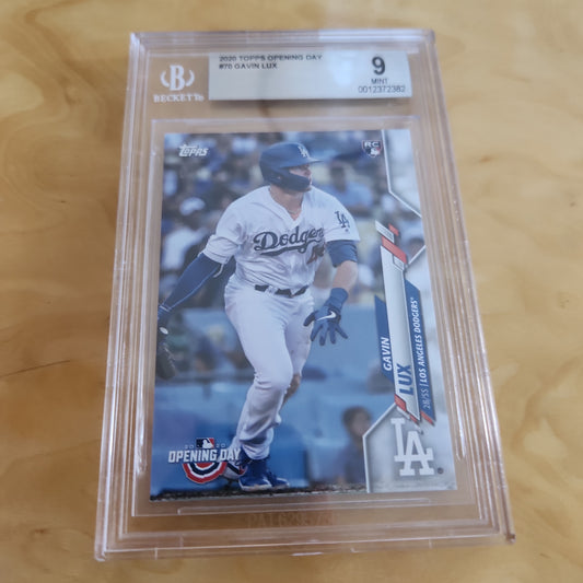 Topps Openning Day Gavin Lux RC Bechett Grade 9 #70