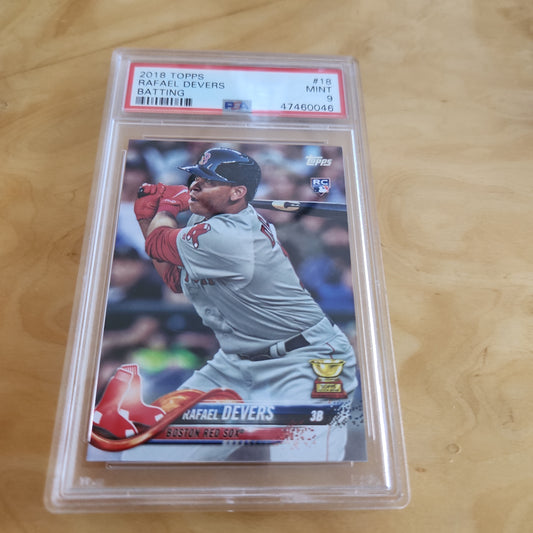 Topps Series 1 Rafael Devers PSA Grade 9 #18