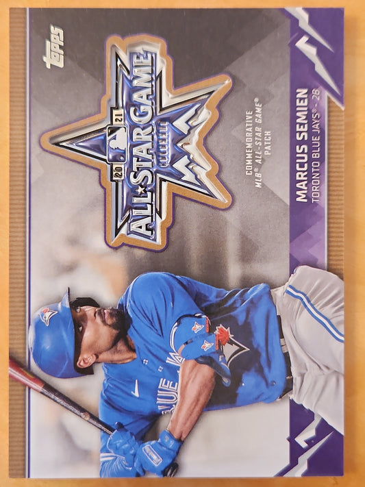 2021 Topps Update series All Star Game Marcus Semiem Relic #ASGP-MSE Gold 34/50