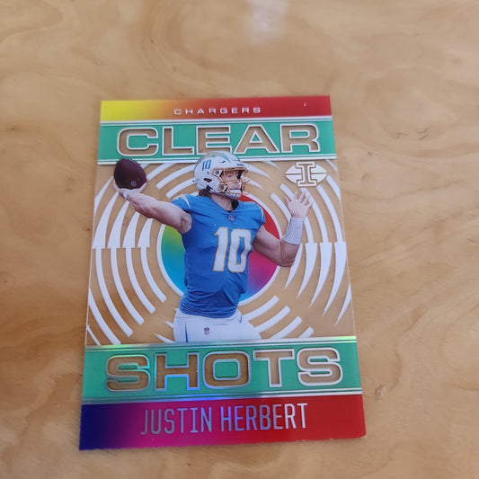 Panini Illusions Clear Shot Justin Herbert #CS-1