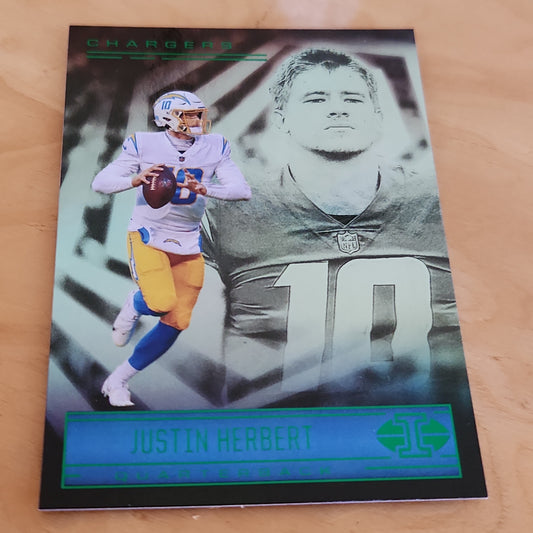 Panini Illusions Green Parallel Justin Herbert #28