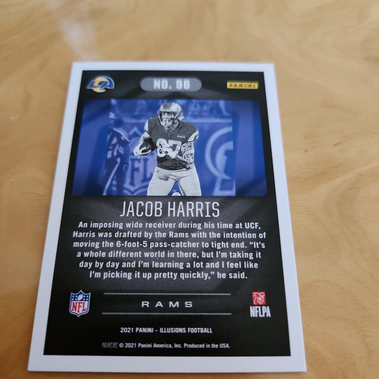 Panini Illusions Jacob Harris RC #96