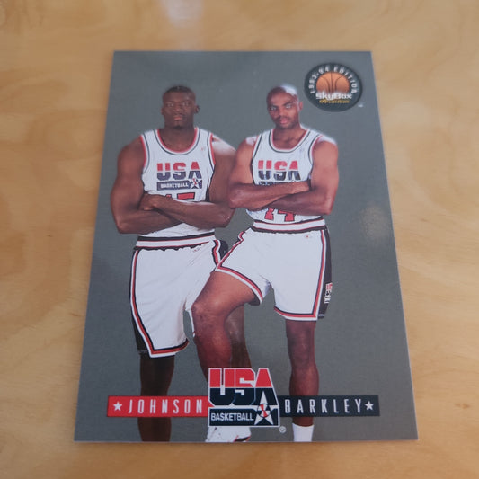 Sky Box Premium 1993-94 Edition USA Basketball Charles Barkley & Larry Johson 2/13