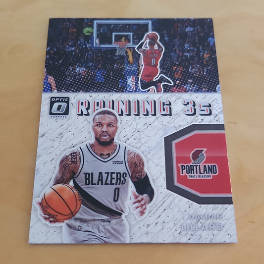 Panini Optic Raining 3's Damian Lillard #9