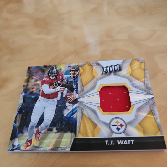 Panini Day Pro Bowl TJ Watt Jersey Patch 35/50 #TW