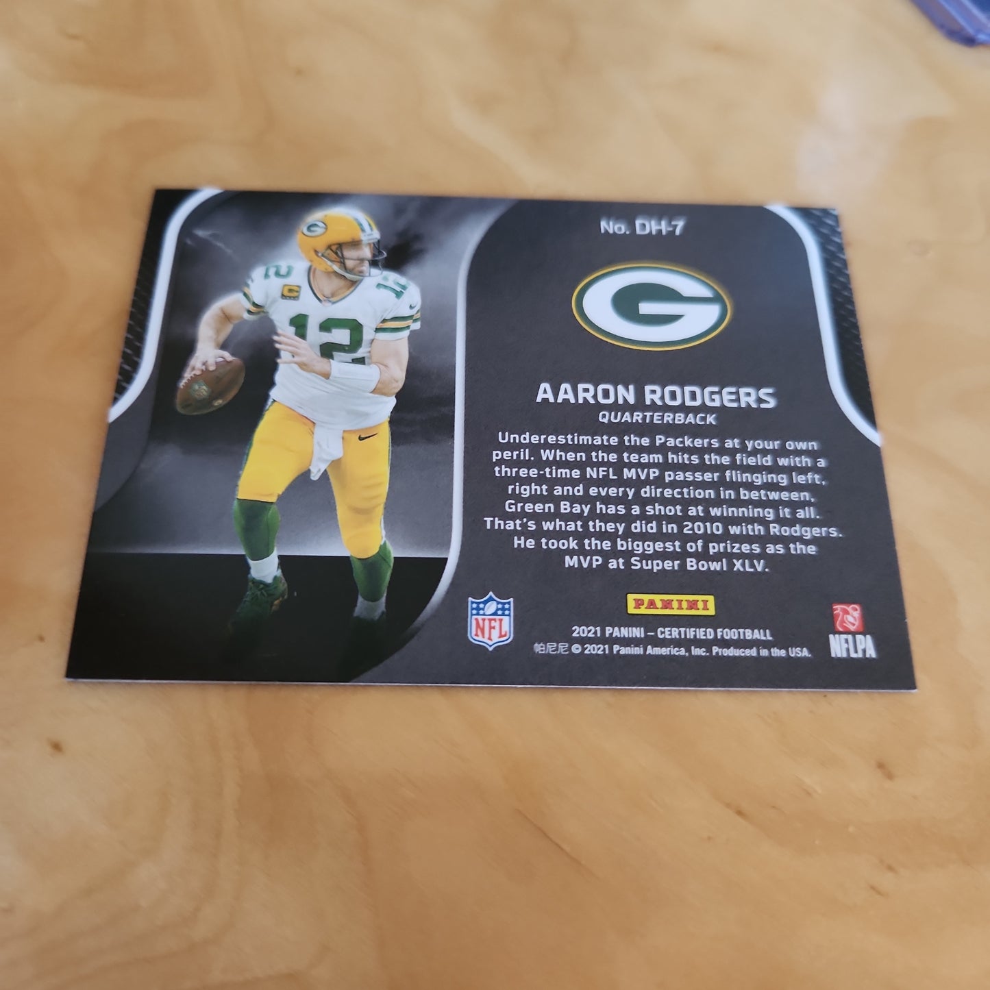 Panini Certified Dark Horses Aaron Rodgers #DH-7