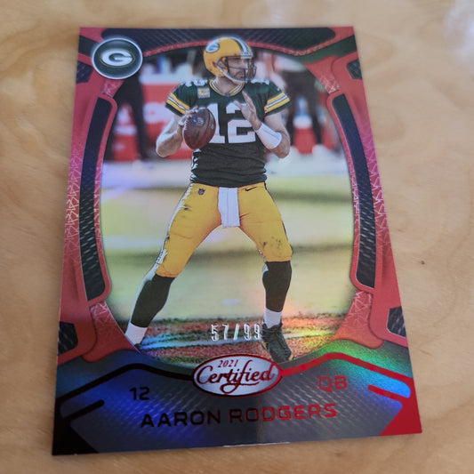 Panini Certified Red Parallel Aaron Rodgers 57/99 #71