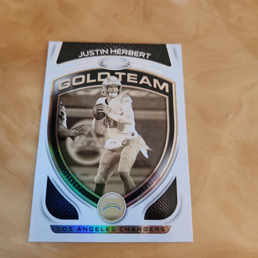 Panini Certified Gold Team Justin Herbert #GT-3