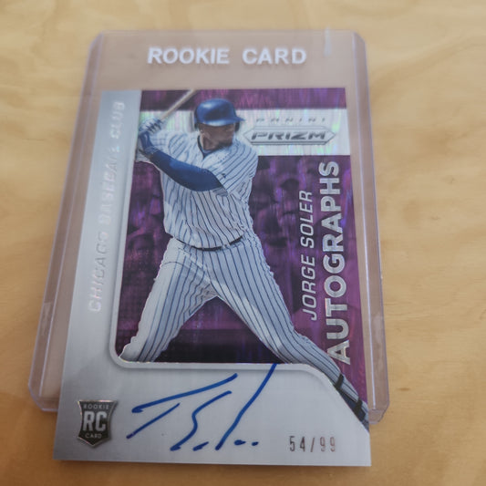 Panini Prizm Rookie Autograph Jorge Soler RC Auto 54/99 #44