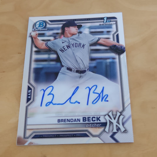 Panini Chrome 1st Bowman Brendan Beck Auto #CDA-88
