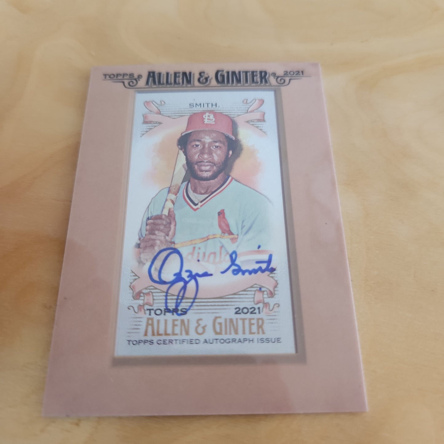 Topps Allen & Grintwr Certified Autograph Ozzie Smith Auto #FMA-OS