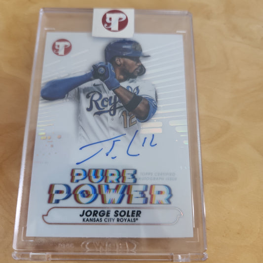 Topps Pristine Pure Power Jorge Soler Auto #PPA-JS