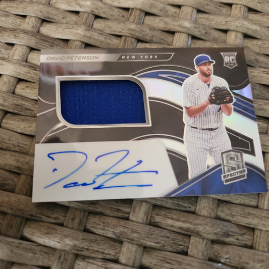 Panini Prizm Spectrr David Peterson RC Jersey Patch Auto 083/199 #102