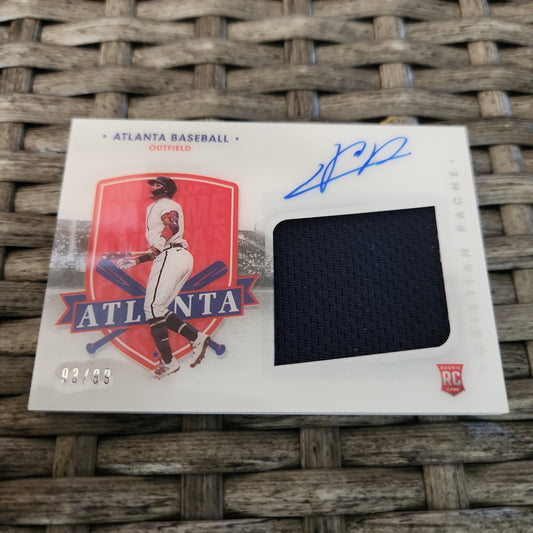 Panini Cristian Pache RC Jersey Patch Auto 93/99 #PMS-CP