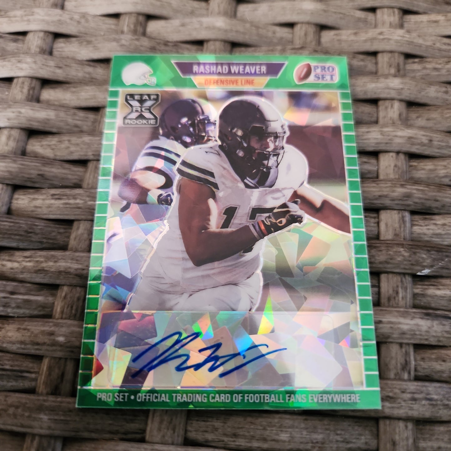 Leaf Pro Set Green Carcked Ice Rashaf Weaver RC #PA-RW1