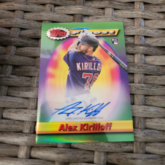 Topps Finest Alex Kirilloff RC Auto #21/25 #940-AK