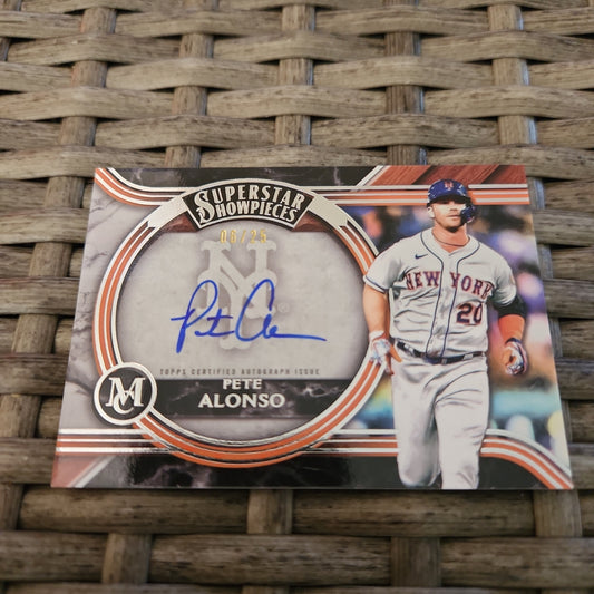 Panini Super Star Show Pieces MC Pete Alonso Auto 06/25 #SS-PA