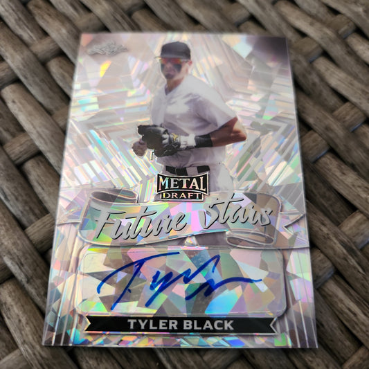 Leaf Metal Draft Future Stars Cracked Ice Tyler Black Auto #FS-TB1