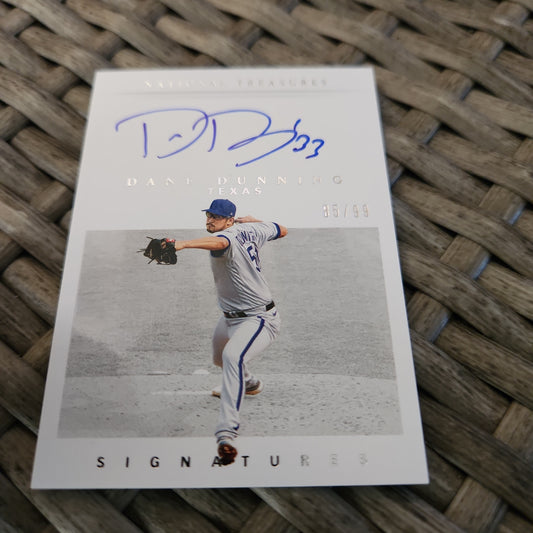 Panini National Treasures Dane Dunnings Auto 85/99 #RS-DD