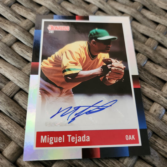 Panini Donruss 1988 Retro Miguel Tejada Auto #R88S-MT