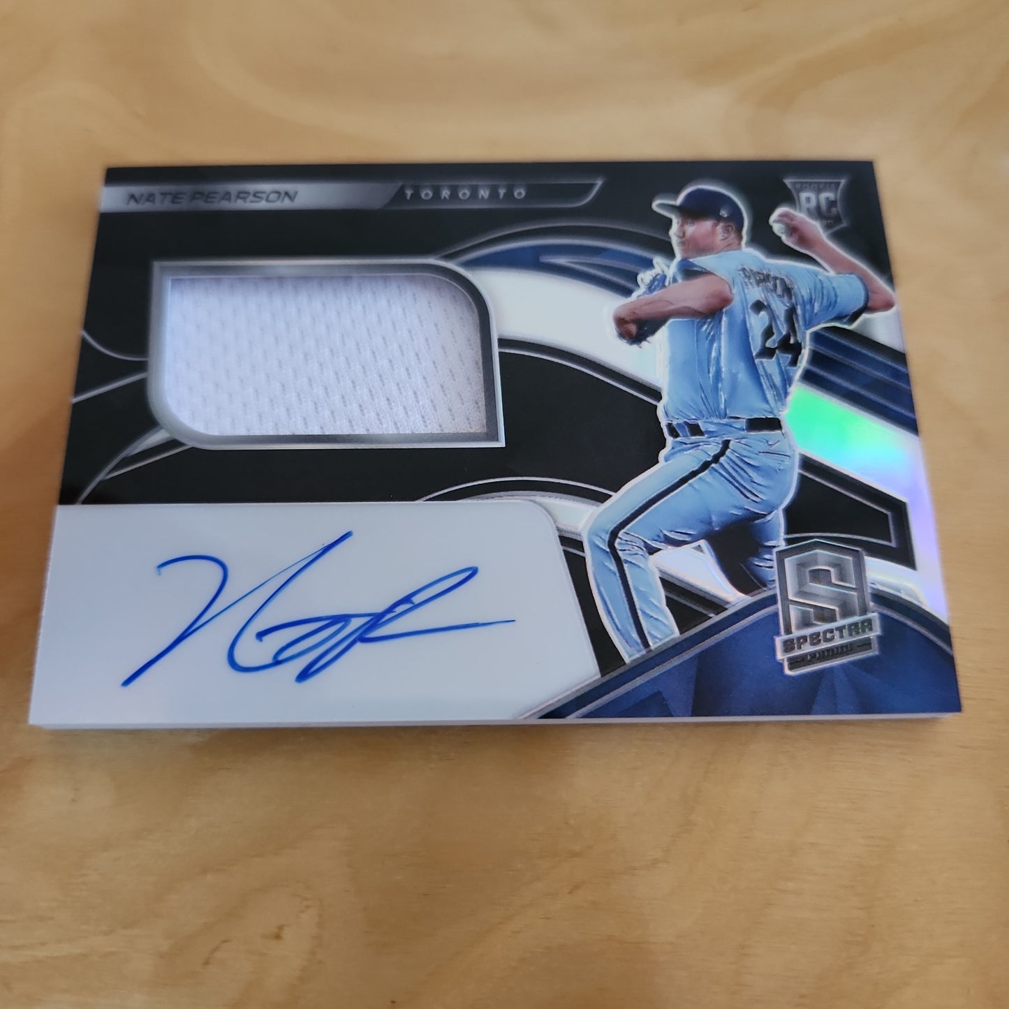 Panini Prizm Spectrr Nate Pearson RC Jersey Patch Auto 151/199 #133