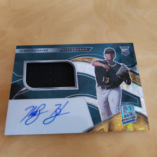 Panini Prizm Spectrr Disco Ke'Bryan Hayes RC Auto 18/99 #128