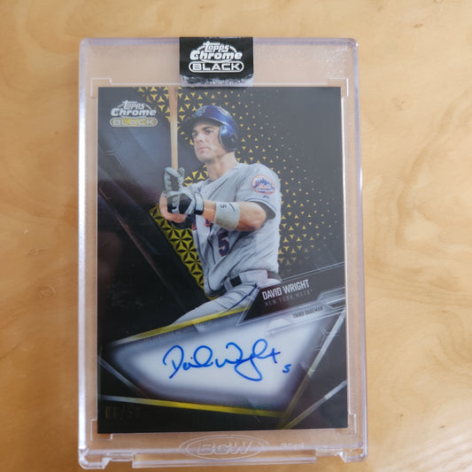 Topps Chrome Black Gold Parallel David Wright Auto 06/50 #CBA-DW