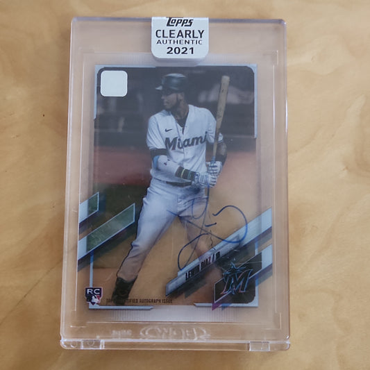 Topps Clear 70th Anniversary Lewin Diaz RC Auto #CAA-LD