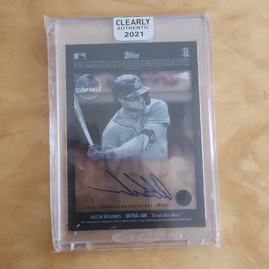 Topps Clear 35th Anniversary Austin Meadows Auto #86TBA-AM