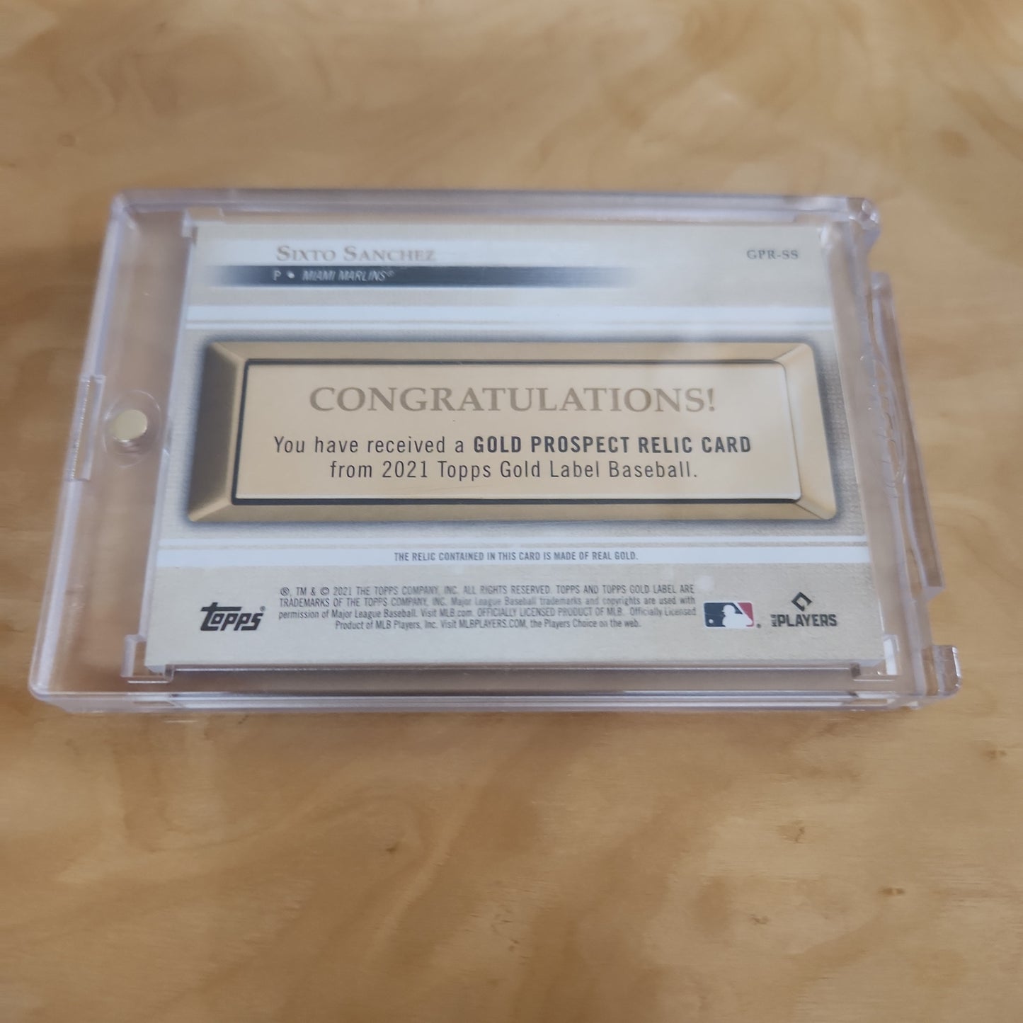 Topps Gold Label Sixto Sanchez RC 5/10 #GPR-SS