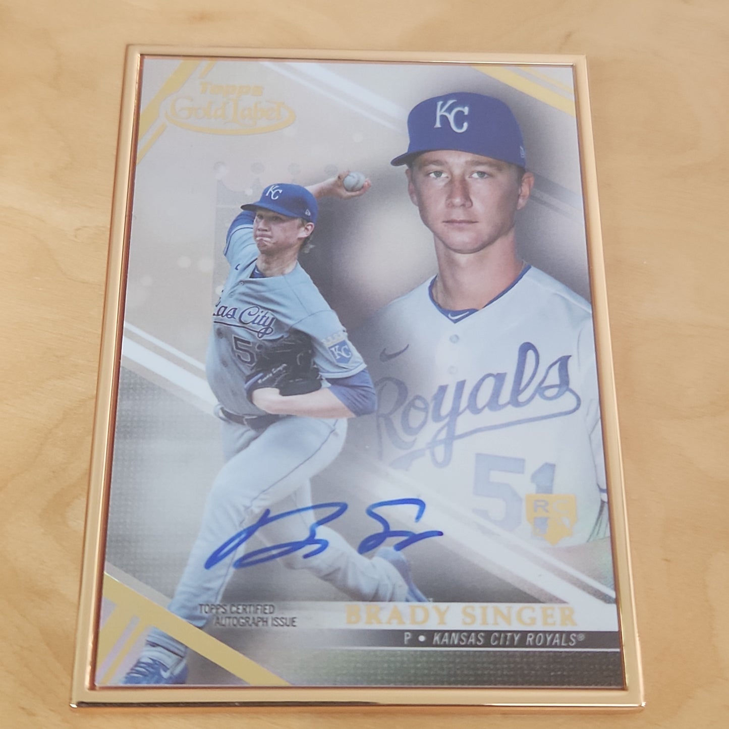 Topps Gold Label Brady Singer RC Auto #FA-BS